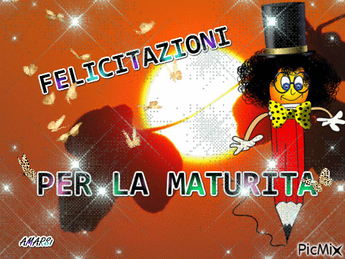 FELICITAZIONI PER LA MATURITA' - Animovaný GIF zadarmo