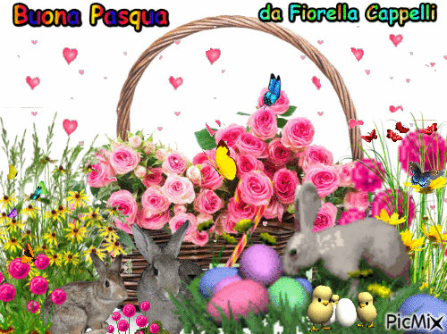 Buona Pasqua - Animovaný GIF zadarmo