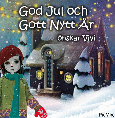 God Jul och Gott Nytt År - GIF เคลื่อนไหวฟรี