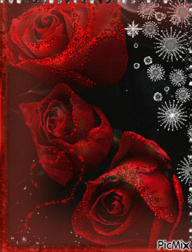 розы - Бесплатный анимированный гифка