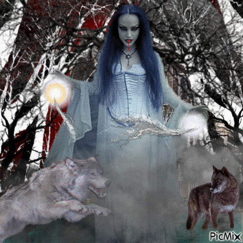 gothic witch - Ilmainen animoitu GIF