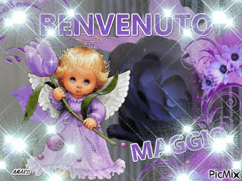 BENVENUTO MAGGIO - Darmowy animowany GIF