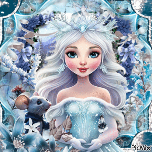 Hiver magique by daisy - GIF เคลื่อนไหวฟรี