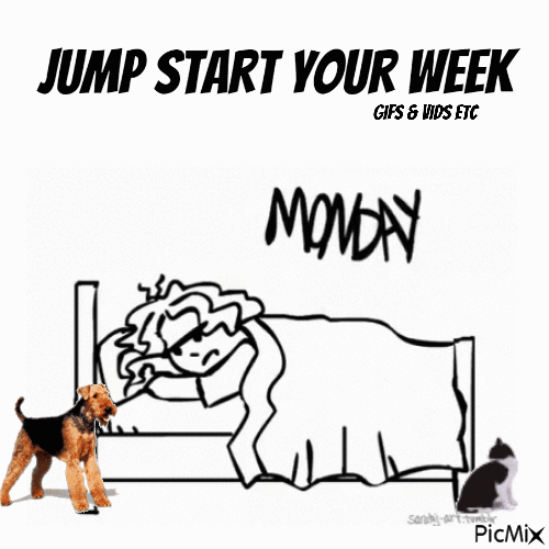 Jump start your week - 免费动画 GIF