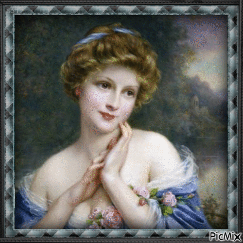 Photo lady victorian era - Nemokamas animacinis gif