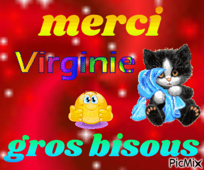 virginie merci - Darmowy animowany GIF