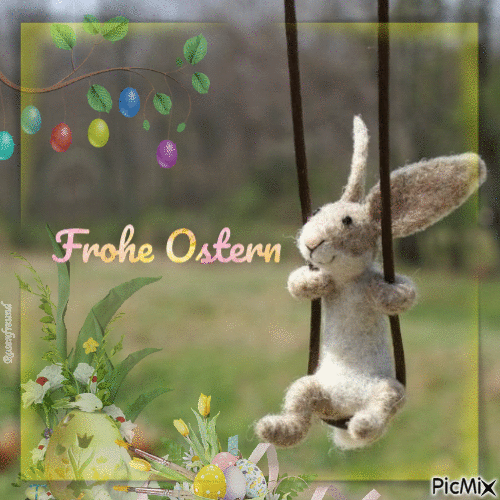 Frohe ostern - Gratis animeret GIF