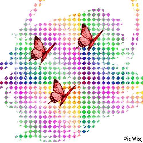 Multicolore papillons - Bezmaksas animēts GIF