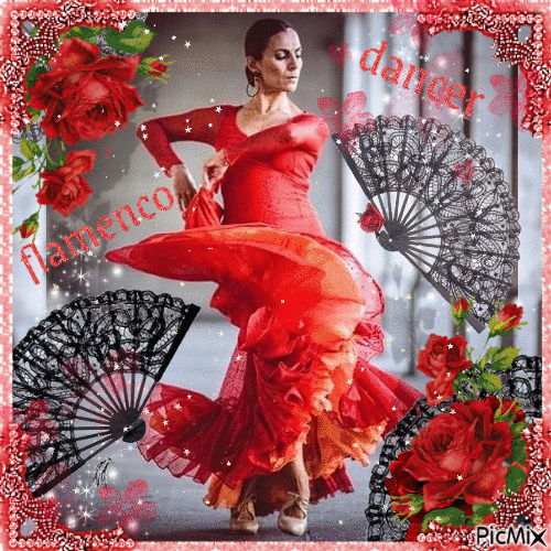 flamenco dancer - Безплатен анимиран GIF