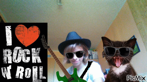 We love Rock 'N' Roll - 無料のアニメーション GIF