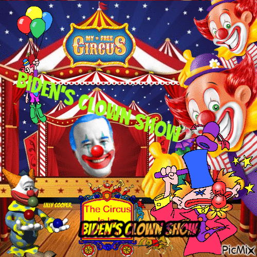 Bidens Clown Show - Бесплатный анимированный гифка
