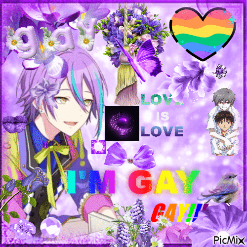 i'm gay! -  kamishiro rui - Gratis animerad GIF