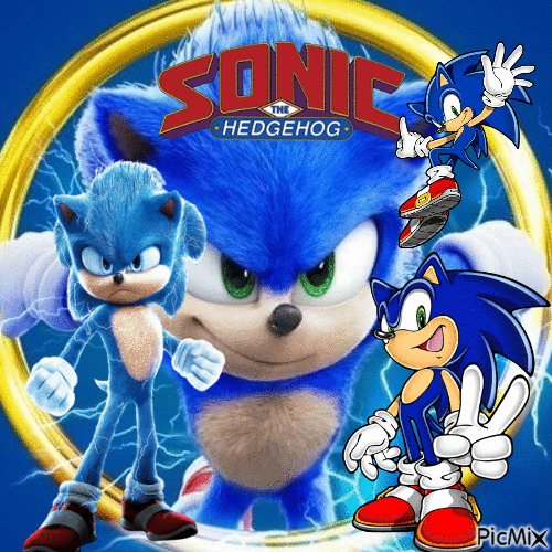 Sonic - GIF animasi gratis