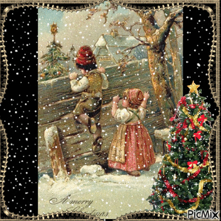 Noël vintage - Gratis animeret GIF