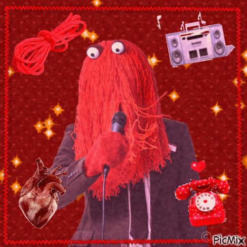 A funny silly Red Guy edit - GIF animado gratis