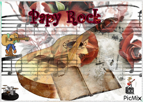 PAPY ROCK - Gratis animerad GIF