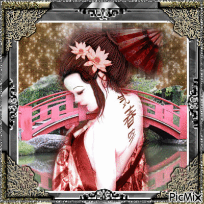 geisha - GIF เคลื่อนไหวฟรี