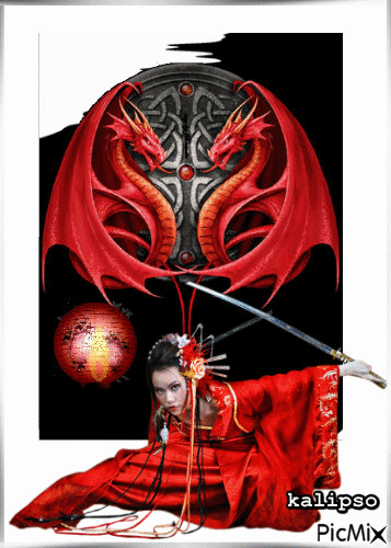 Red dragon.. - Бесплатни анимирани ГИФ