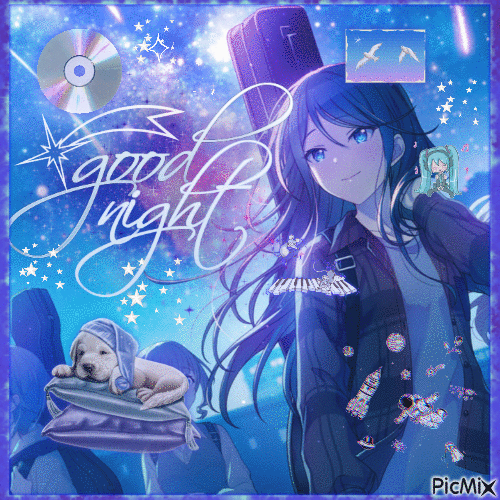 good night ichika and leo/need - Безплатен анимиран GIF
