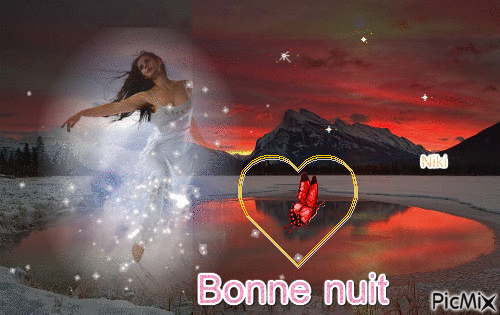 Femme " bonne nuit " - Бесплатный анимированный гифка