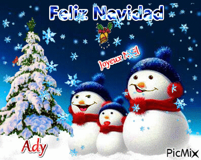 joyeux noel feliz navidad - Бесплатный анимированный гифка