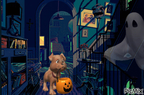 Scaredy Dog? - Free animated GIF