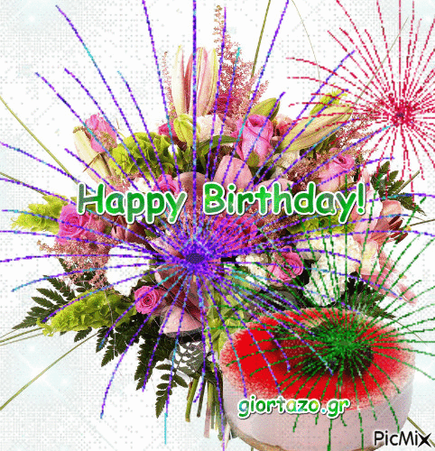 happy birthday! - GIF animate gratis