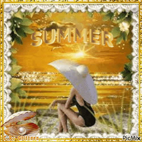 Summer Sunset - GIF animasi gratis