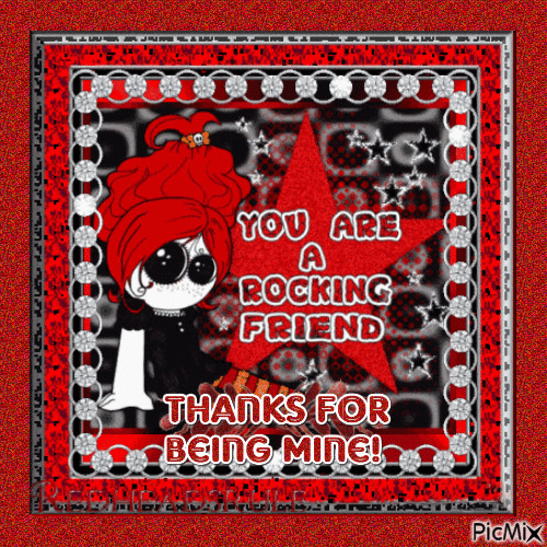 You Are A Rocking Friend - Бесплатный анимированный гифка