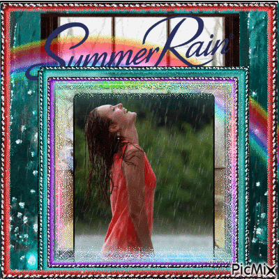 summer rain - GIF animé gratuit