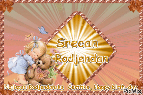 Srecan Rodjendan - Bezmaksas animēts GIF