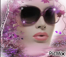 Purple Sunglasses! - GIF animé gratuit