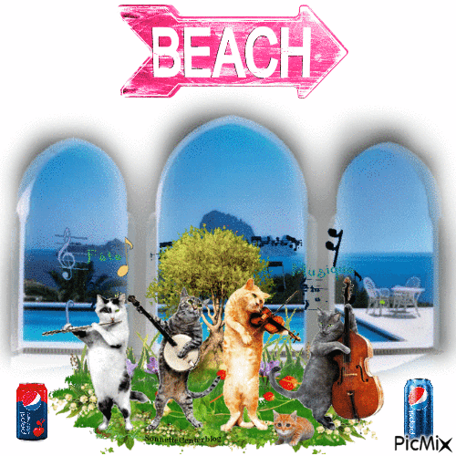 Beach Days - Animovaný GIF zadarmo