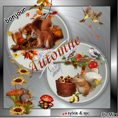 bonjour l automne - Ingyenes animált GIF