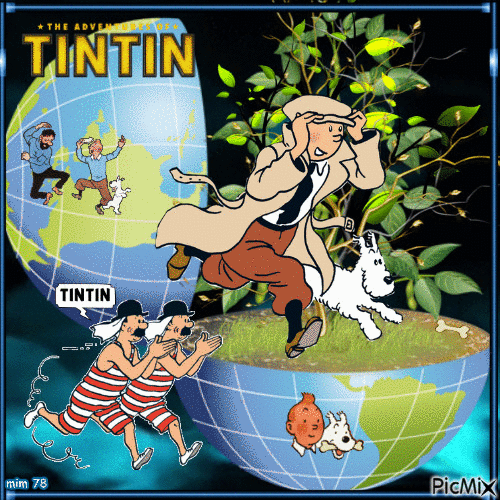 tintin - Zdarma animovaný GIF