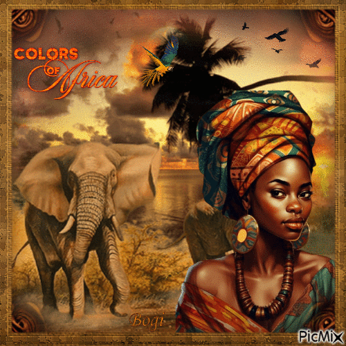 Magical colors of Africa... - Ingyenes animált GIF