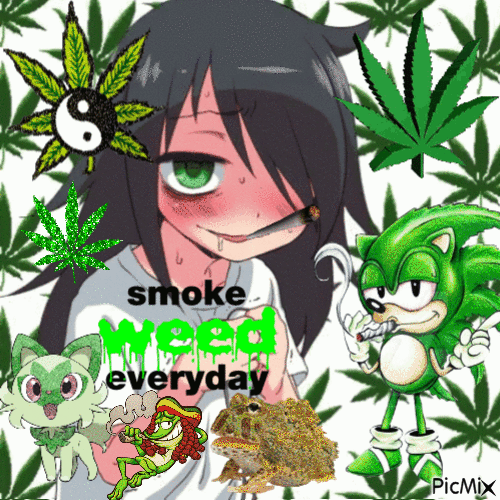 Smoke weed every day - Gratis animeret GIF