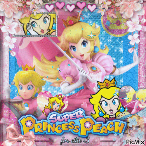 Princess Peach <33 - Безплатен анимиран GIF