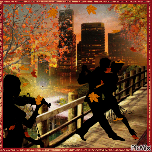 Tango d'automne. - Gratis animerad GIF