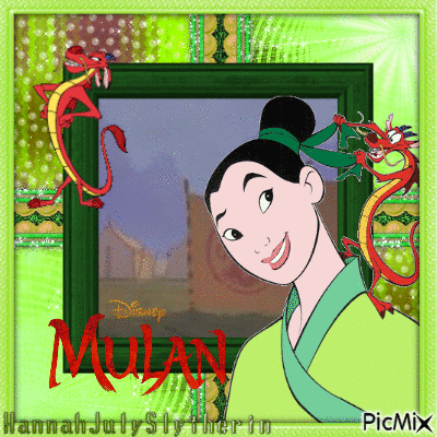♧}Mulan as Ping with Mushu{♧} - GIF animado gratis - PicMix
