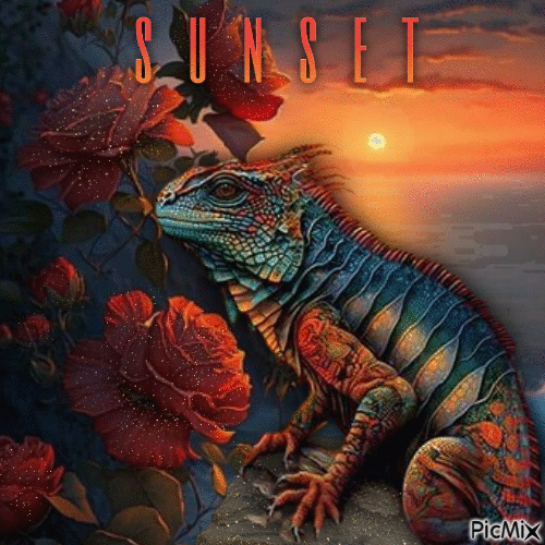 SunSet - Бесплатный анимированный гифка
