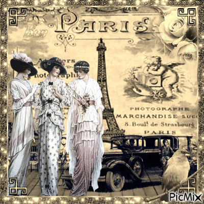 Paris 1900 - Nemokamas animacinis gif