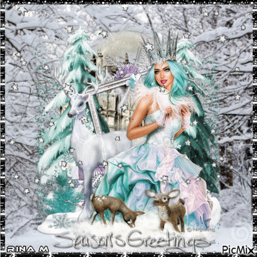 snow princess - Δωρεάν κινούμενο GIF
