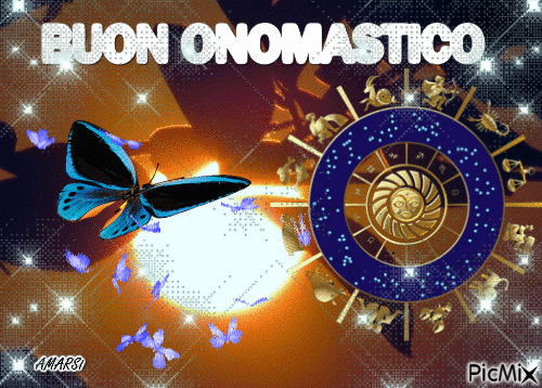 BUON ONOMASTICO - Darmowy animowany GIF