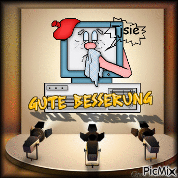 Gute Besserung - Бесплатный анимированный гифка