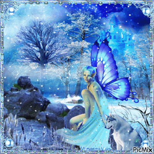 winter fairy - Безплатен анимиран GIF