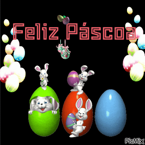 Feliz Páscoa - GIF animado gratis