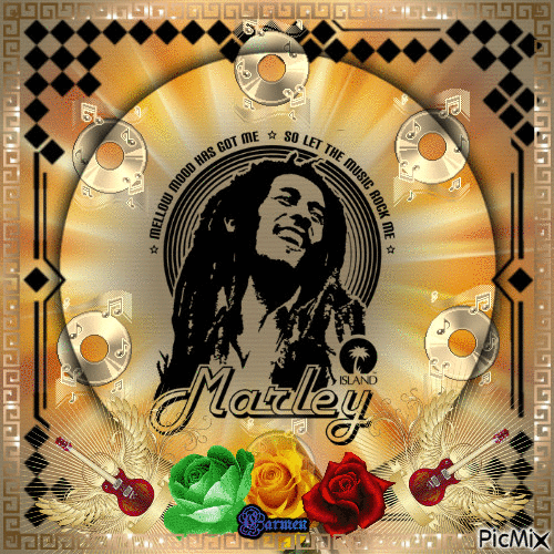 Bob Marley - Δωρεάν κινούμενο GIF