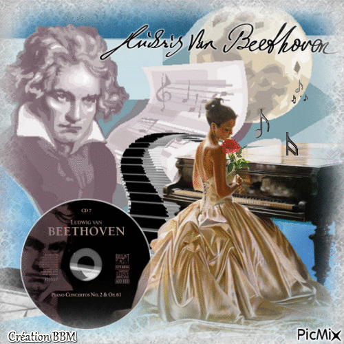 Beethoven par BBM - Бесплатный анимированный гифка