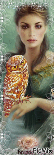 Fantasy owl - Gratis animerad GIF